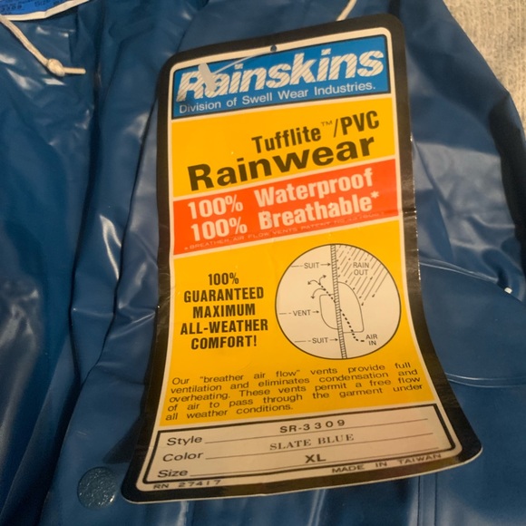 Jacket Rainwear Size X-Large - Picture 3 of 3